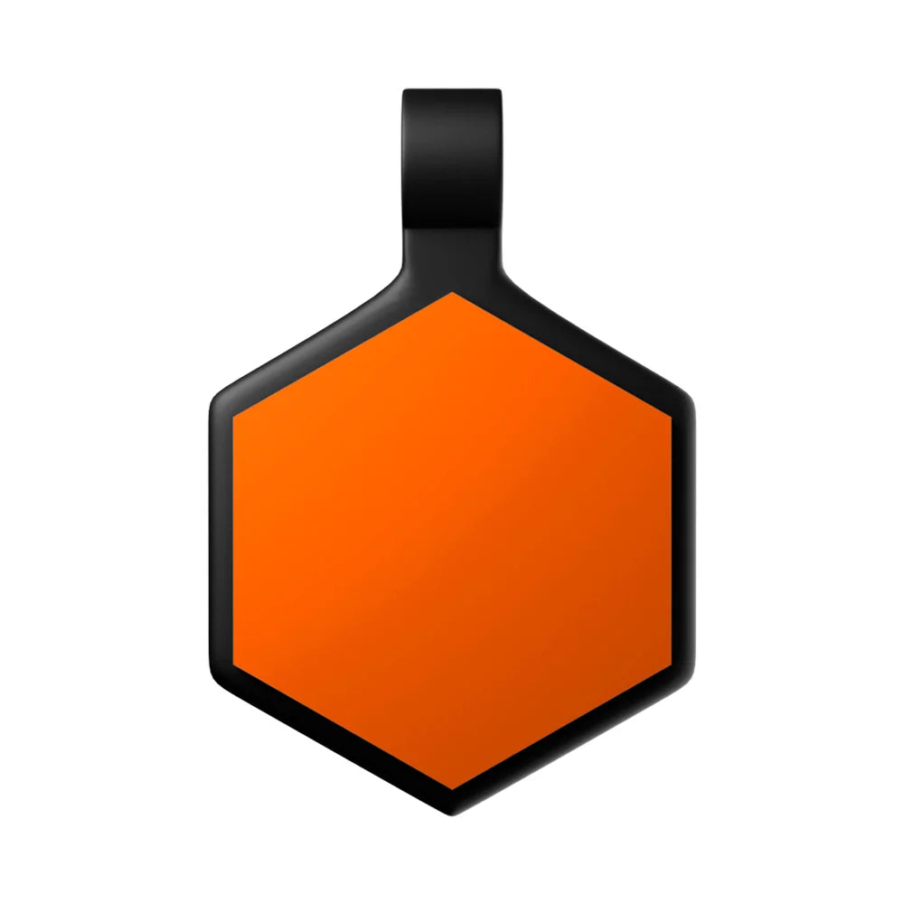 Tag Hexágono Laranja