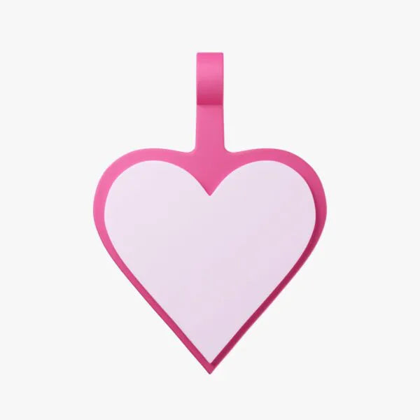 Tag Coração Candy Pink