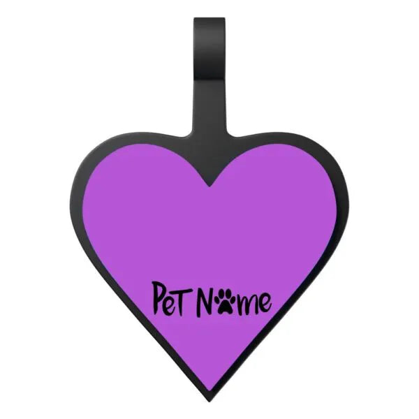 Tag Coração Roxo