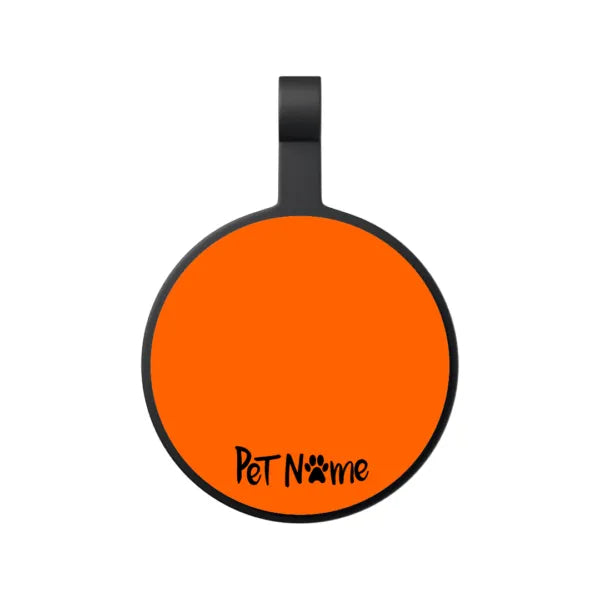 Tag Círculo M Laranja