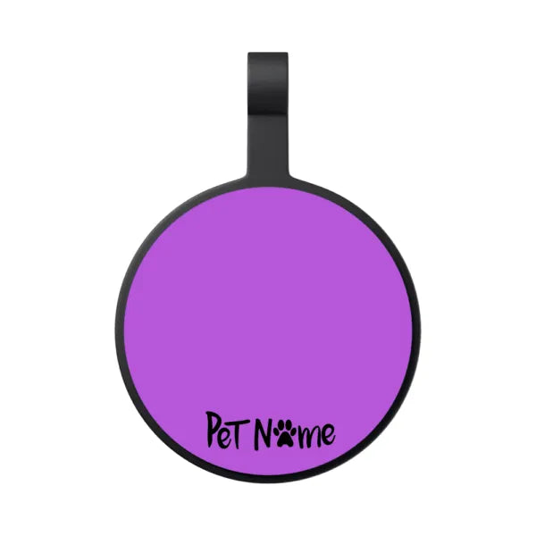 Tag Círculo M Roxo