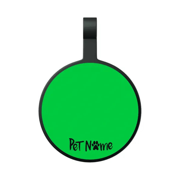 Tag Círculo M Verde Limão