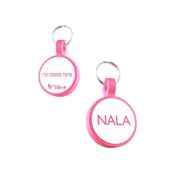 Tag Círculo Mini Pink Glow