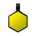 Tag Hexágono Amarelo