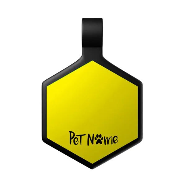 Tag Hexágono Amarelo