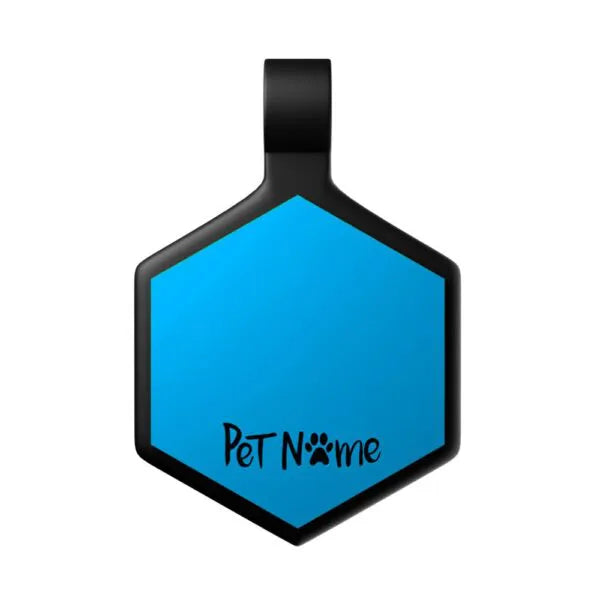 Tag Hexágono Azul