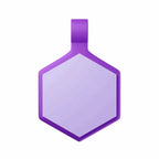 Tag Hexágono Candy Purple