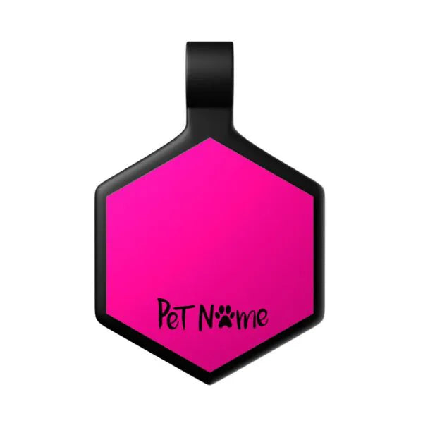 Tag Hexágono Rosa