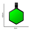 Tag Hexágono Verde Limão